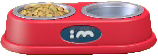 The Red version of Pet Food Bowl