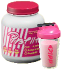 The Strawberry Flavored version of Protein Shaker Bottle