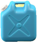 The Blue version of Plastic Canister