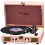The Pink version of Portable Record Player