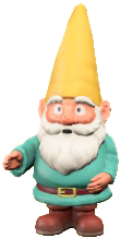 The Surprised version of Garden Gnome