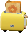 The Yellow version of Pop-Up Toaster