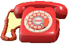 The Red version of Rotary Phone
