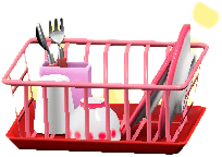 The Red version of Dish-Drying Rack