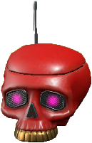 The Red version of Throwback Skull Radio