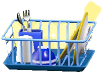 The Blue version of Dish-Drying Rack
