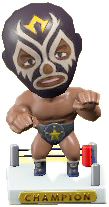 The Black version of Throwback Wrestling Figure