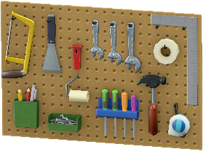 The Camel version of Wall-Mounted Tool Board