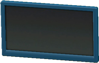 The Blue version of Wall-Mounted TV (50 In.)