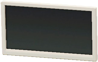 The White version of Wall-Mounted TV (50 In.)