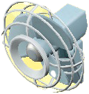 The Blue version of Wall Fan