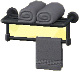 The Black version of Bathroom Towel Rack