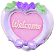 The Purple version of Heart Doorplate
