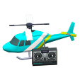 The Light Blue version of RC Helicopter
