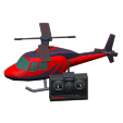 The Red version of RC Helicopter