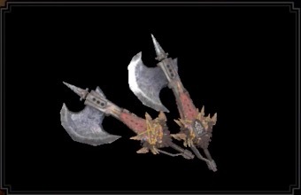 MH Rise Sunbreak - Gnashing Flammenschild Dual Blades Layered Weapon Image