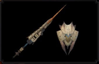 MH Rise Sunbreak - Ambermarch Gunlance Layered Weapon Image