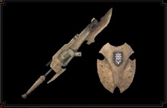 MH Rise Sunbreak - Wyvern Bone Gunlance Gunlance Layered Weapon Image