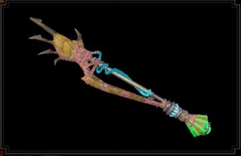 MH Rise Sunbreak - Illusory Frilled Jab Insect Glaive Layered Weapon Image