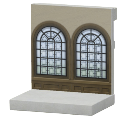 ACNH - Arched-Window Wall Image