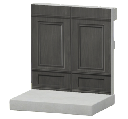 ACNH - Black Hallway Wall Image