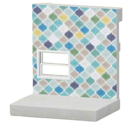 ACNH - Blue Desert-Tile Wall Image