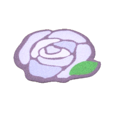 ACNH - White Rose Rug Image