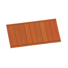 ACNH - Brown Wooden-Deck Rug Image