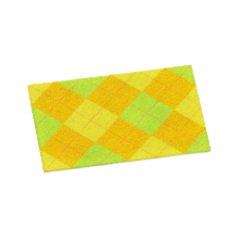 ACNH - Yellow Argyle Rug Image