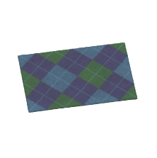 ACNH - Blue Argyle Rug Image