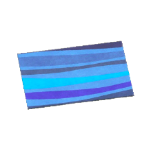 ACNH - Blue Wavy Rug Image