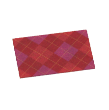 ACNH - Red Argyle Rug Image