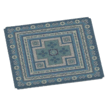 ACNH - Blue Kilim-Style Carpet Image