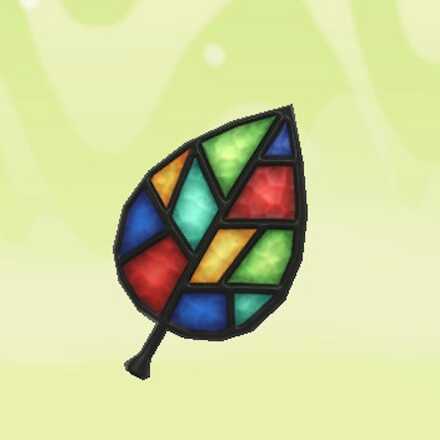 Miitopia Flower Stained-Glass Leaf