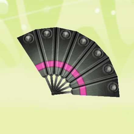 Miitopia Princess Black Iron Fan