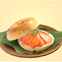Salmon Bagel Sandwich