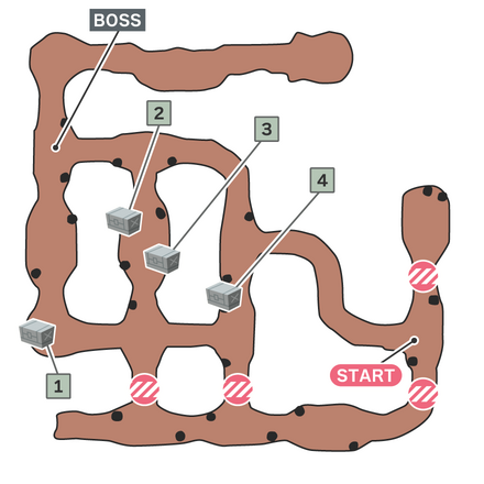 Boy in the Caverns Map