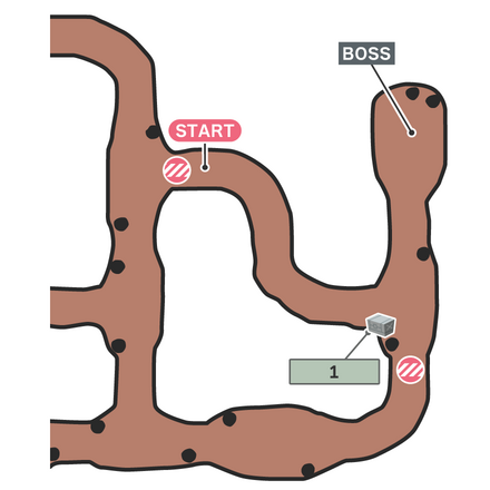 In the Depths of the Caverns Map