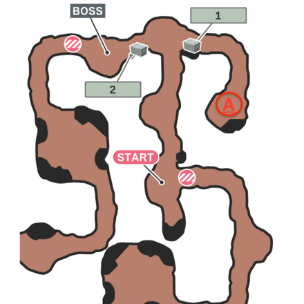 Buried in the Caverns Map