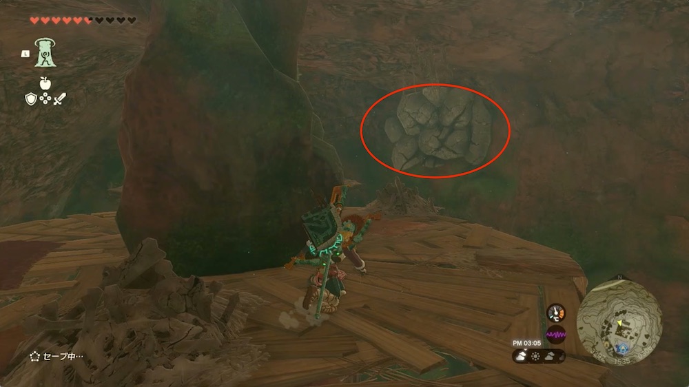 TOTK - Akkala Citadel Ruins Cave Bubbulfrog Location