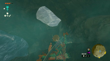 TOTK - Icefall Foothills Cave Bubbulfrog Location