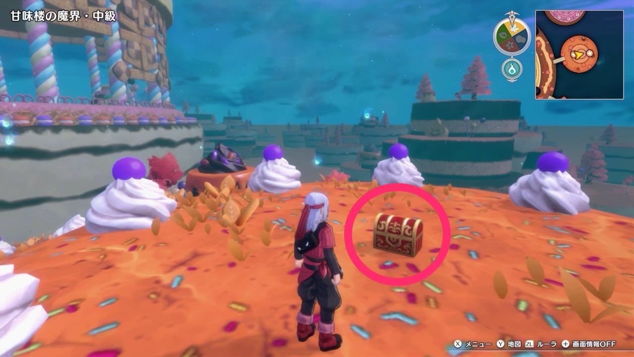 Chest at tthe Eastern-most Circle (Autumn Only) Mini Medal Location