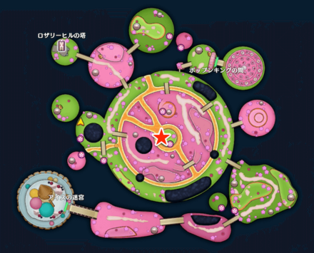 Roistering Rooster Location Map size:880x587