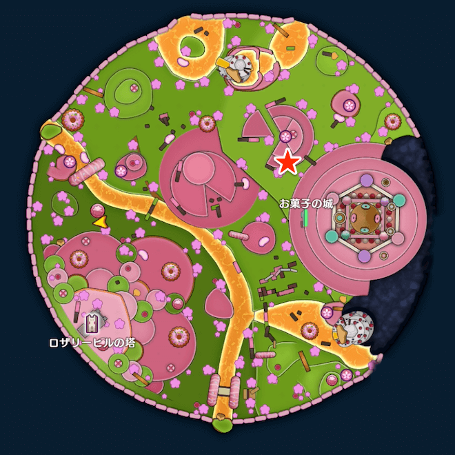 King Slick Slime Location Map size:880x587
