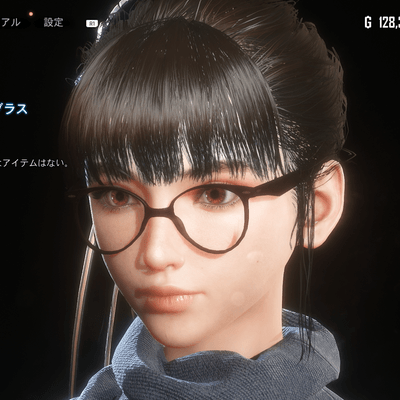 Stellar Blade -  Brown Horn-rimmed Glasses